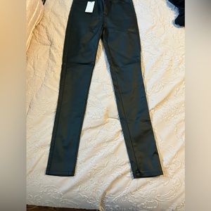 Shein High Rise Leather Pants